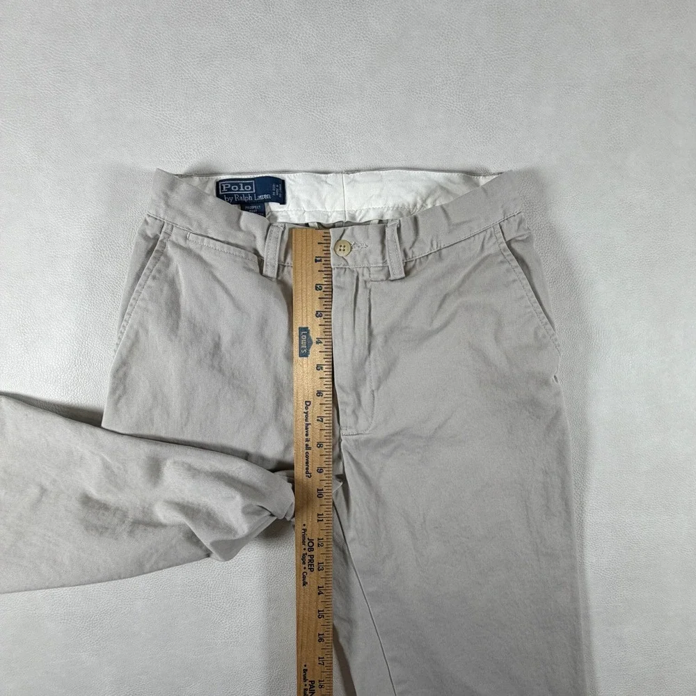 Polo Ralph Lauren Prospect Pant Mens 27x32 Tan Khaki Cotton Chino Straight Leg